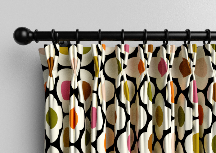 Orla Kiely Spot Flower, Red Multi - Made to Measure Curtains - Image 11